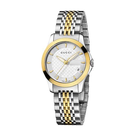 ladies gucci g timeless brown dial|gucci 27mm stainless steel.